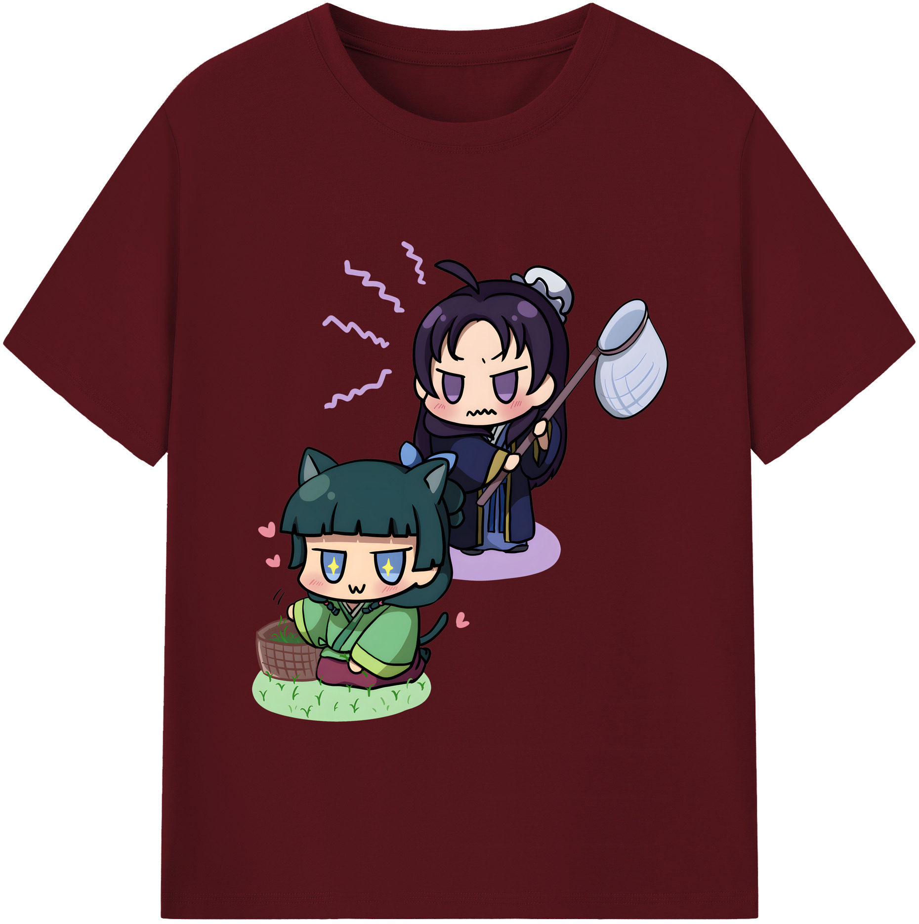 （画像用） 薬屋のひとりごと The Apothecary Diaries 綿100％半袖Tシャツ（フロントプリント）